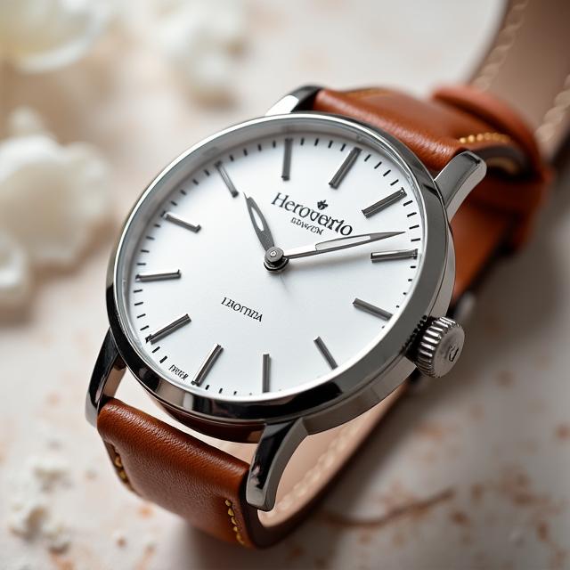 Orologio della collezione Classico con quadrante bianco e cinturino in pelle